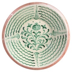 Lebrillo, Spanish Large Fajalauza Ceramic Bowl - 20in