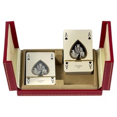 Cartier “Les Must de Cartier” Sealed Playing Card Set in Original Case, France