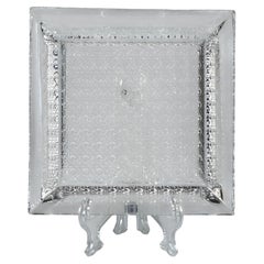 Circa 1980 Christian Dior “Cannage” Crystal Ashtray / Vide-Poche, France