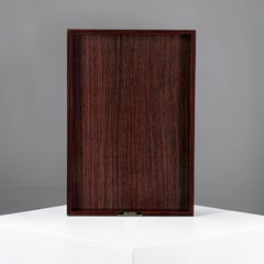 Vintage Gucci Polished Wood Serving Tray, Italy, circa 1970s–1980s - 15 in