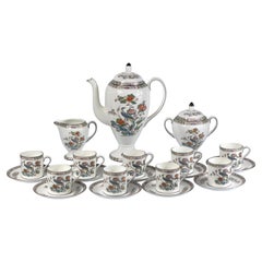 Kaffeeservice „Wedgwood Kutani Crane“, 21-teilig, aus den 1970er- und 1980er-Jahren