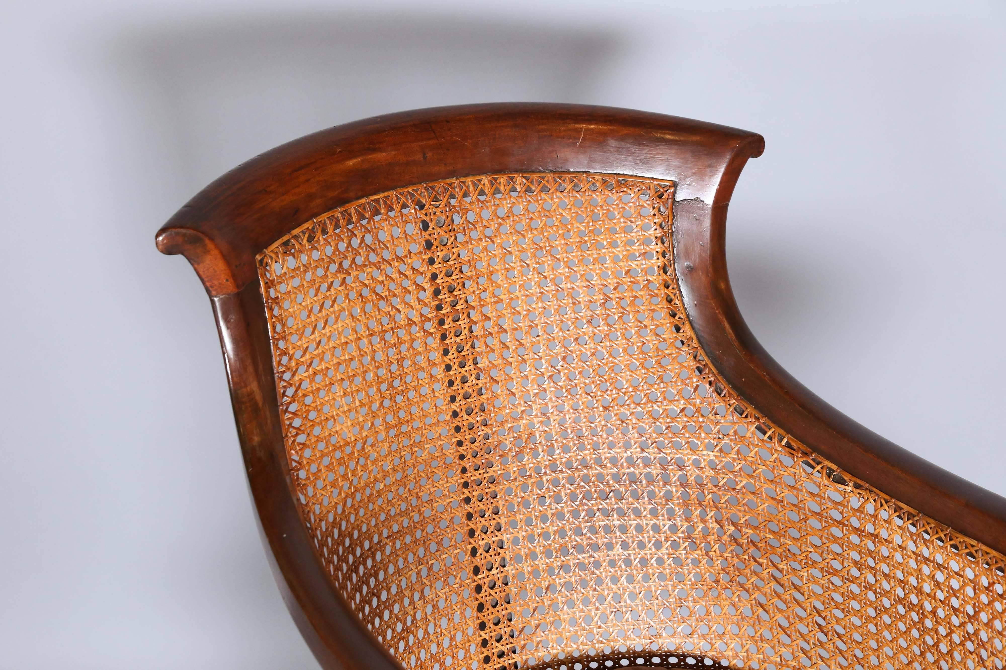 English IV Regency Period Mahogany Library Chair at 1stDibs