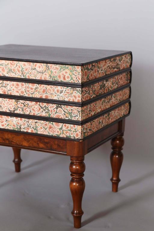 English Book Box End Table with Hinged Top For Sale at 1stDibs