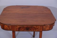 Antique English Mahogany Flip-Top Table