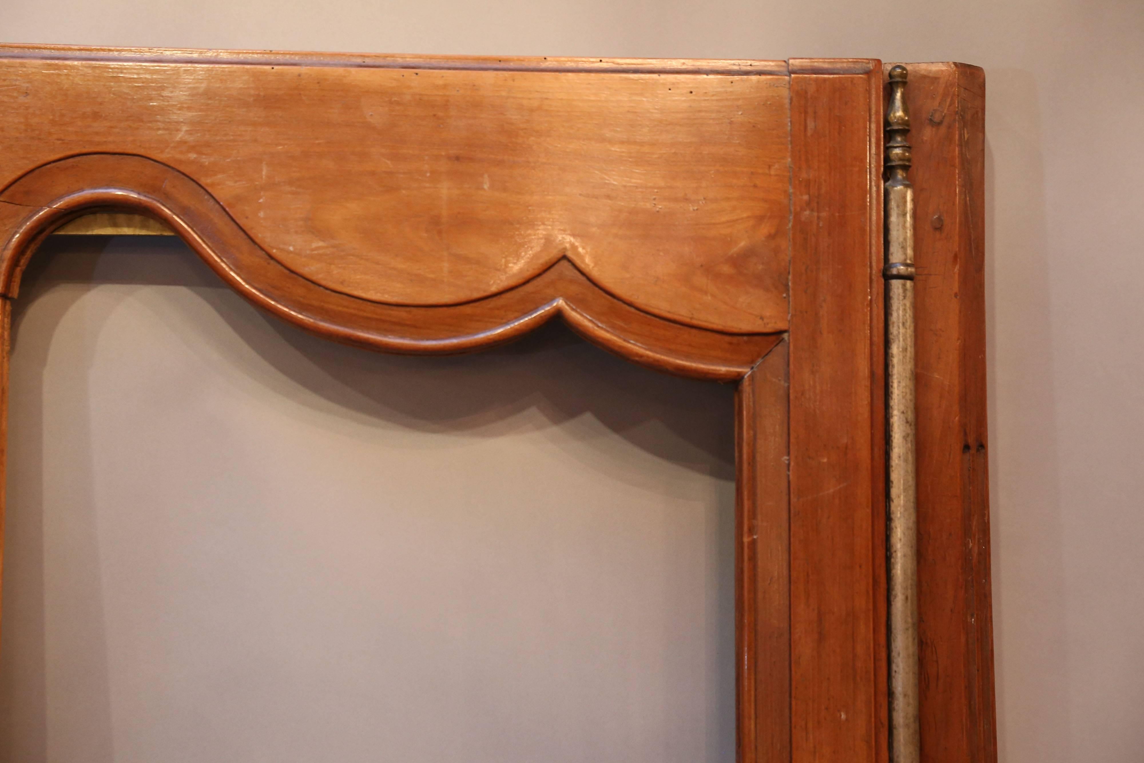 Pair of armoire doors panels include original hinges and
escutcheons.

Perfect for built-in cabinets.