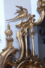 Large Antique Georgian Mirror with carved animals
