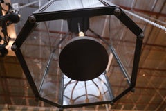 Pair of Four-Light Vintage Wrought Iron Lantern