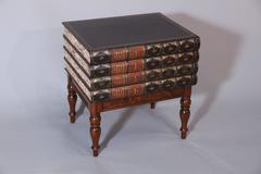 English Book Box End Table with Hinged Top