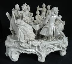 Blanc de Chine Volkstedt Porcelain Figural Group