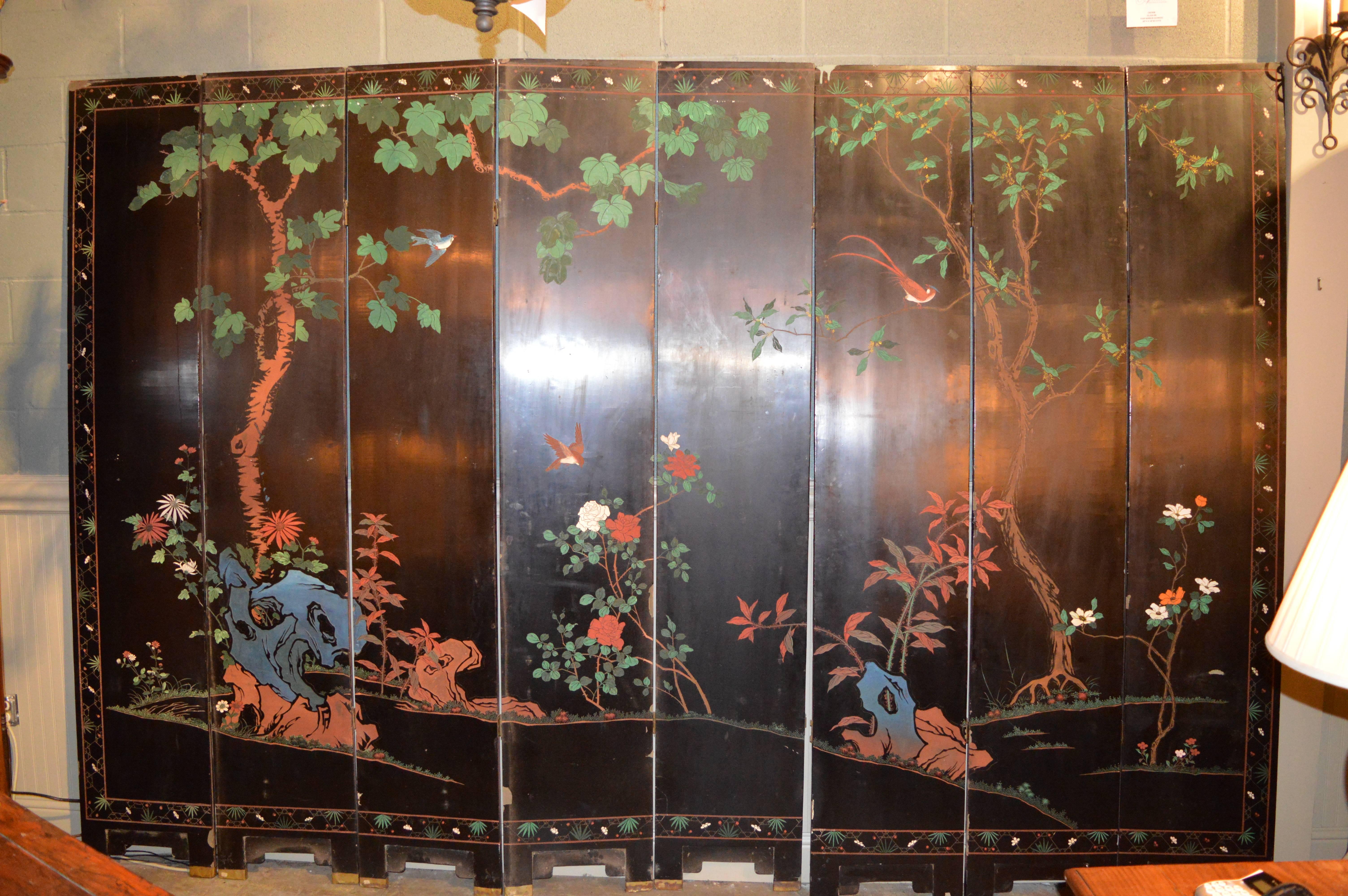 Eight-Panel Reversible Chinese  Qin Dynasty Coromandel Screen For Sale 2