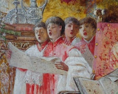 Antonio Rivas "Choir Boys" Oil Painting