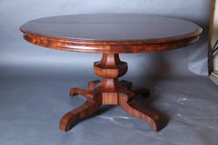 Alfonzo Marina Round "Palafoxina" Walnut Veneered Dining Table
