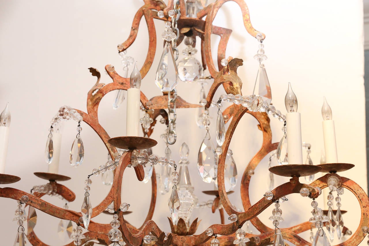 Pair of custom finished Dennis & Lee wrought iron 
