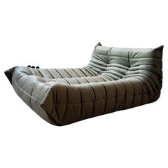 Divano Togo di Michel Ducaroy per Ligne Roset, personalizzato in velluto verde