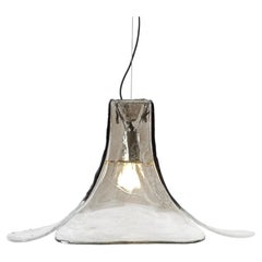 Mazzega Tulip Pendant Lamp Murano Glass by Carlo Nason Italy 1960s