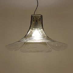 Mazzega Tulip Pendant Lamp Murano Glass by Carlo Nason Italy 1960s