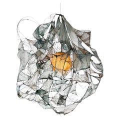 Multi Black-String Blue Leaf Lamp by Thibault Philip