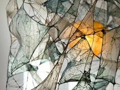 Multi Black-String Blue Leaf Lamp by Thibault Philip