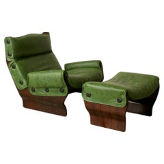 Lounge Chair Osvaldo Borsani, Armchair and Ottoman Canada Tecno
