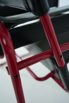 Wassily Chrome and Black Leather Armchairs by Marcel Breuer for Knoll
