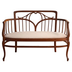 French 1910s Edwardian Style Double Bench