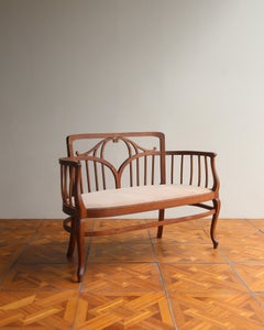 French 1910s Edwardian Style Double Bench