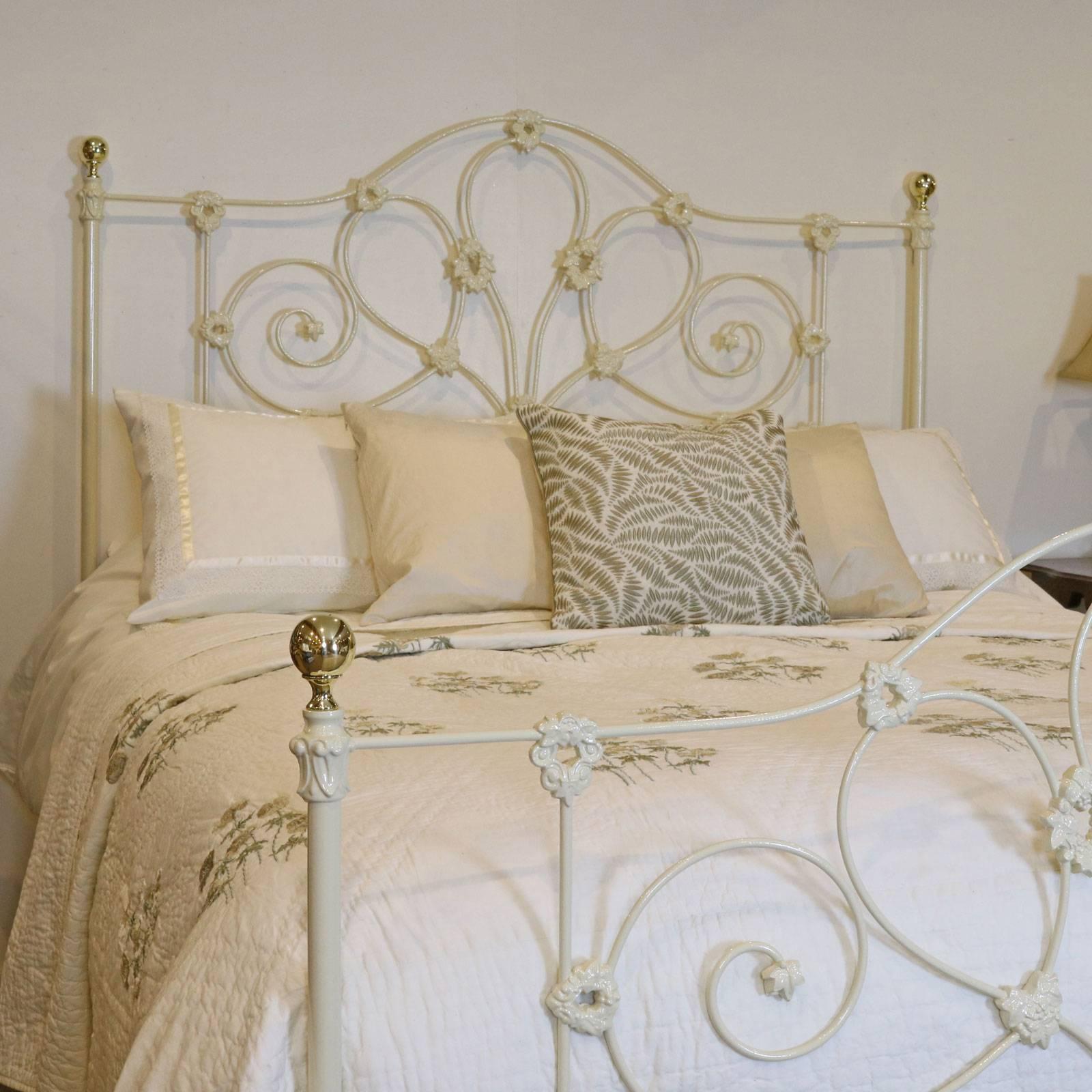 victorian antique cast iron bed frame