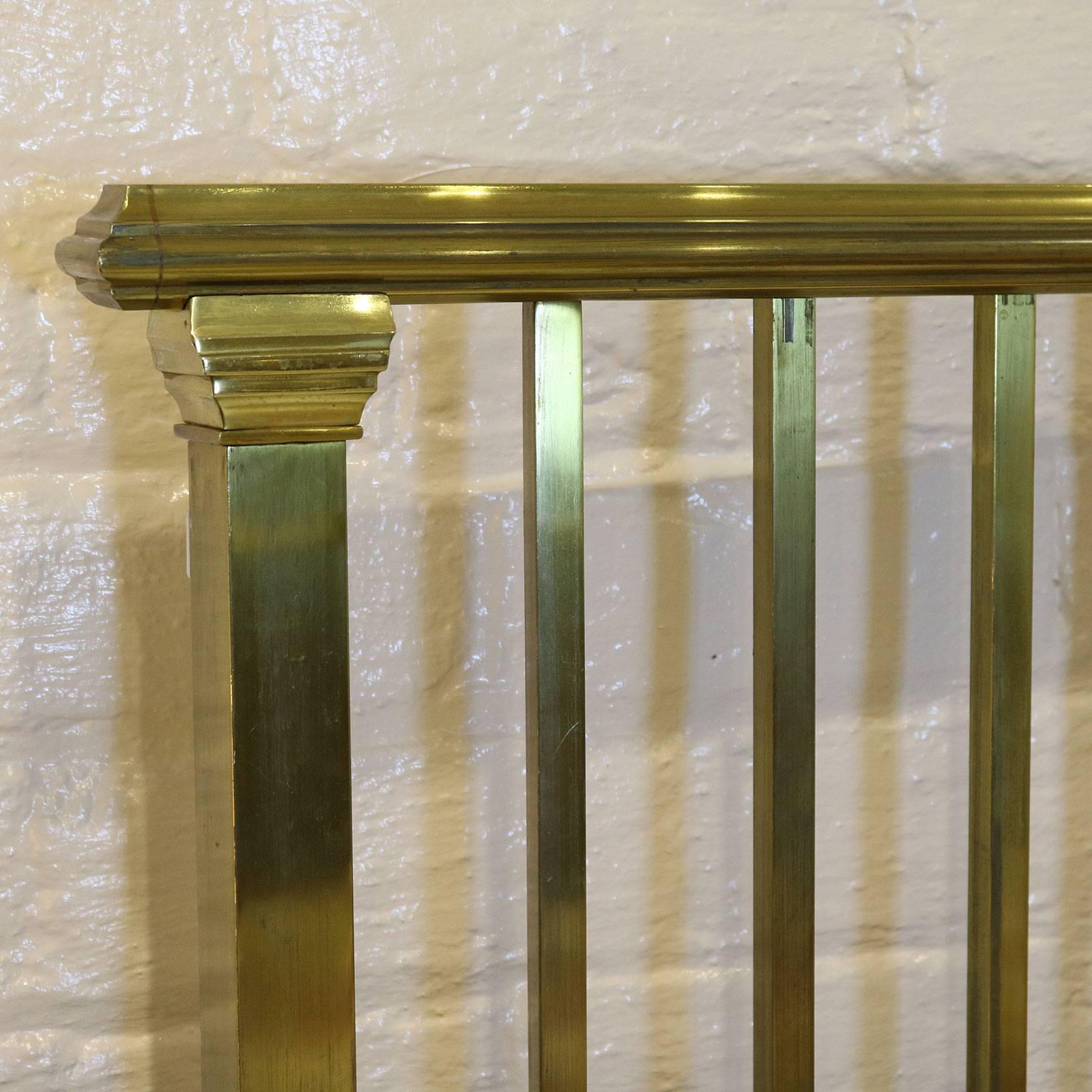 Double Art Deco Brass Bed, MD44 1