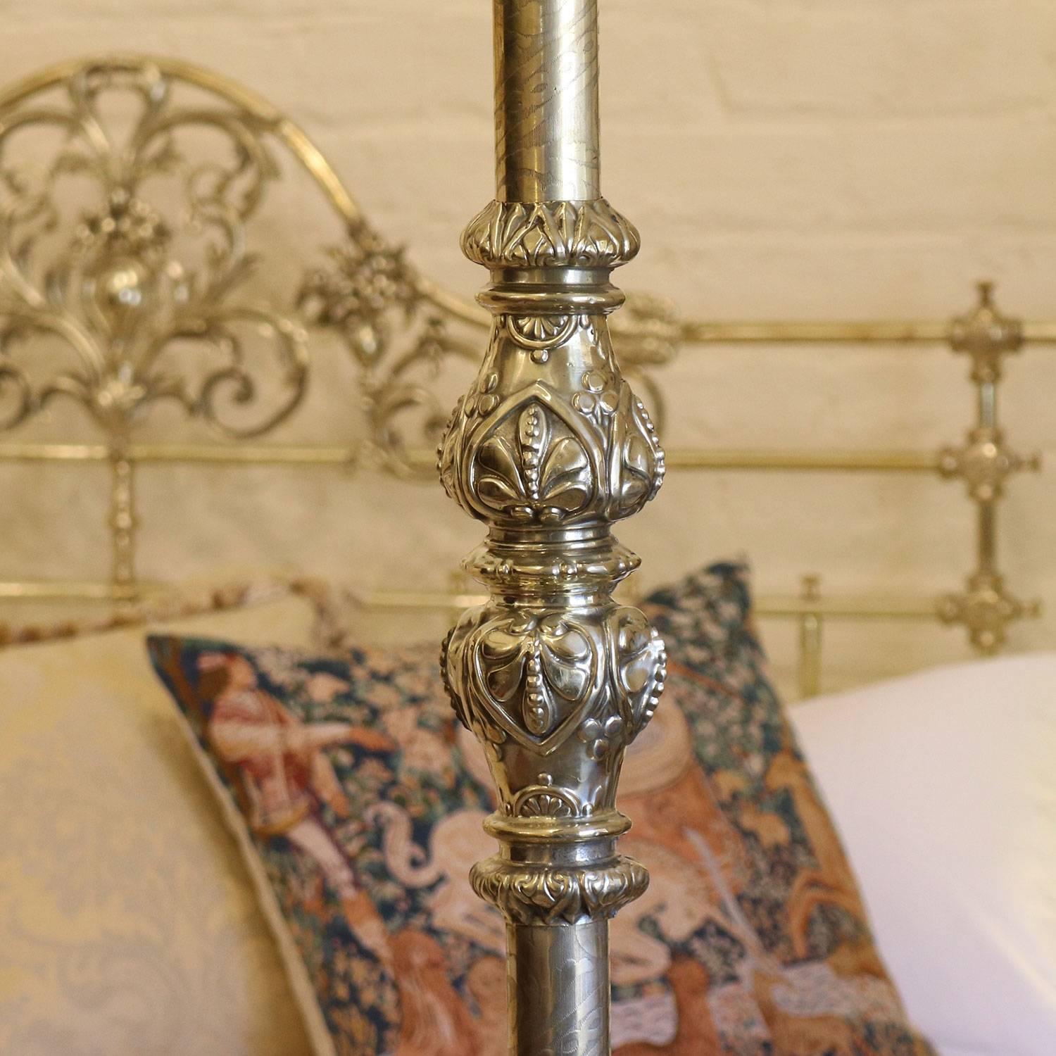 brass poster bed