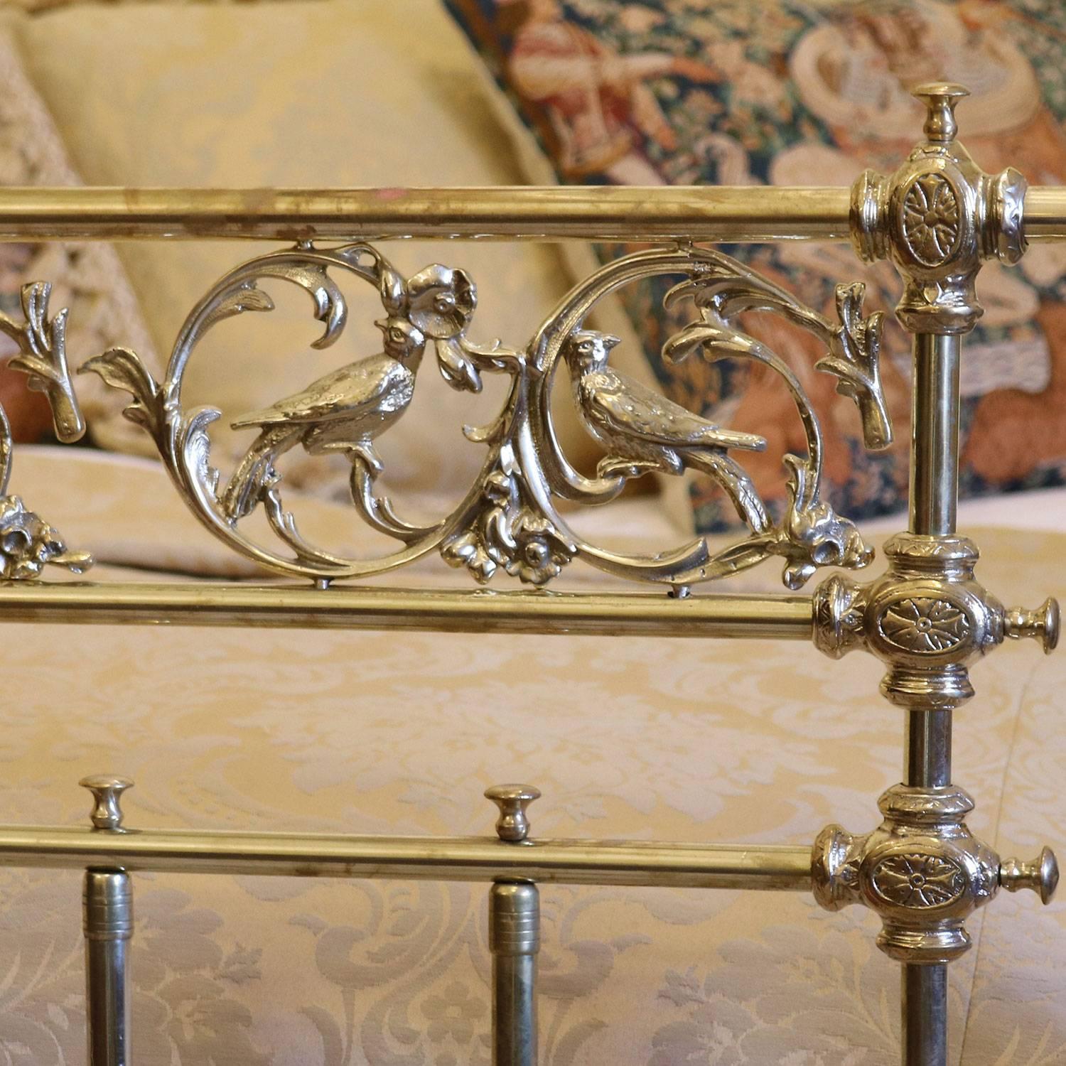 brass 4 poster bed