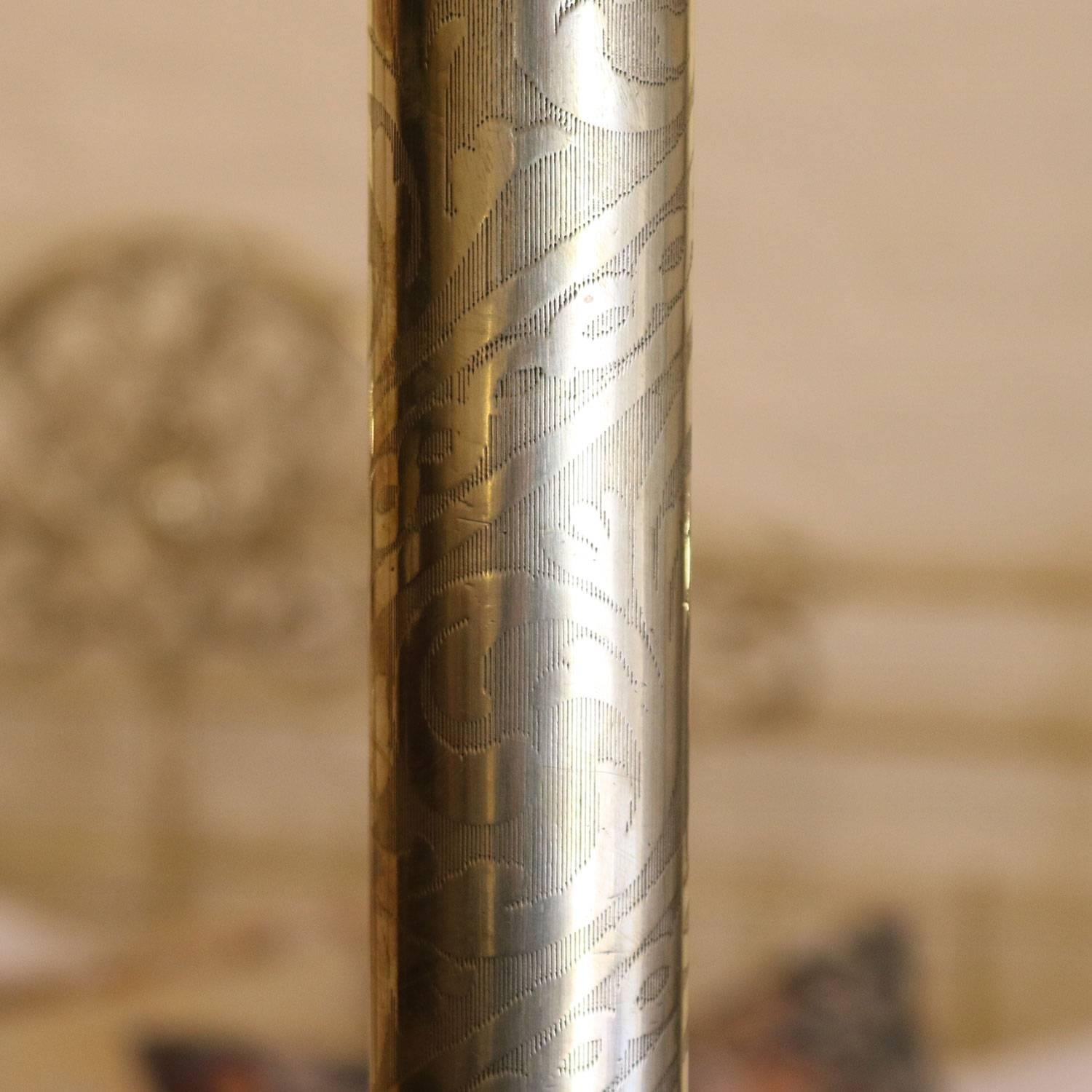 19th Century All Brass Wide Four Poster Bed with Song Bird Castings, M4P21