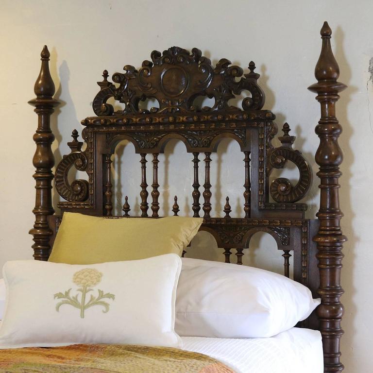 Matching Pair of Twin Portuguese Beds WP11 at 1stdibs