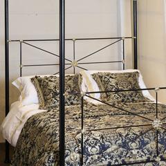 Campaign Four Poster Bed