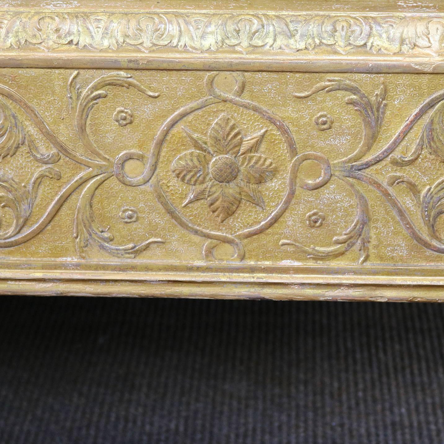 Rococo Gilded Gesso Bed with Mermaids and Eagles WK75 3