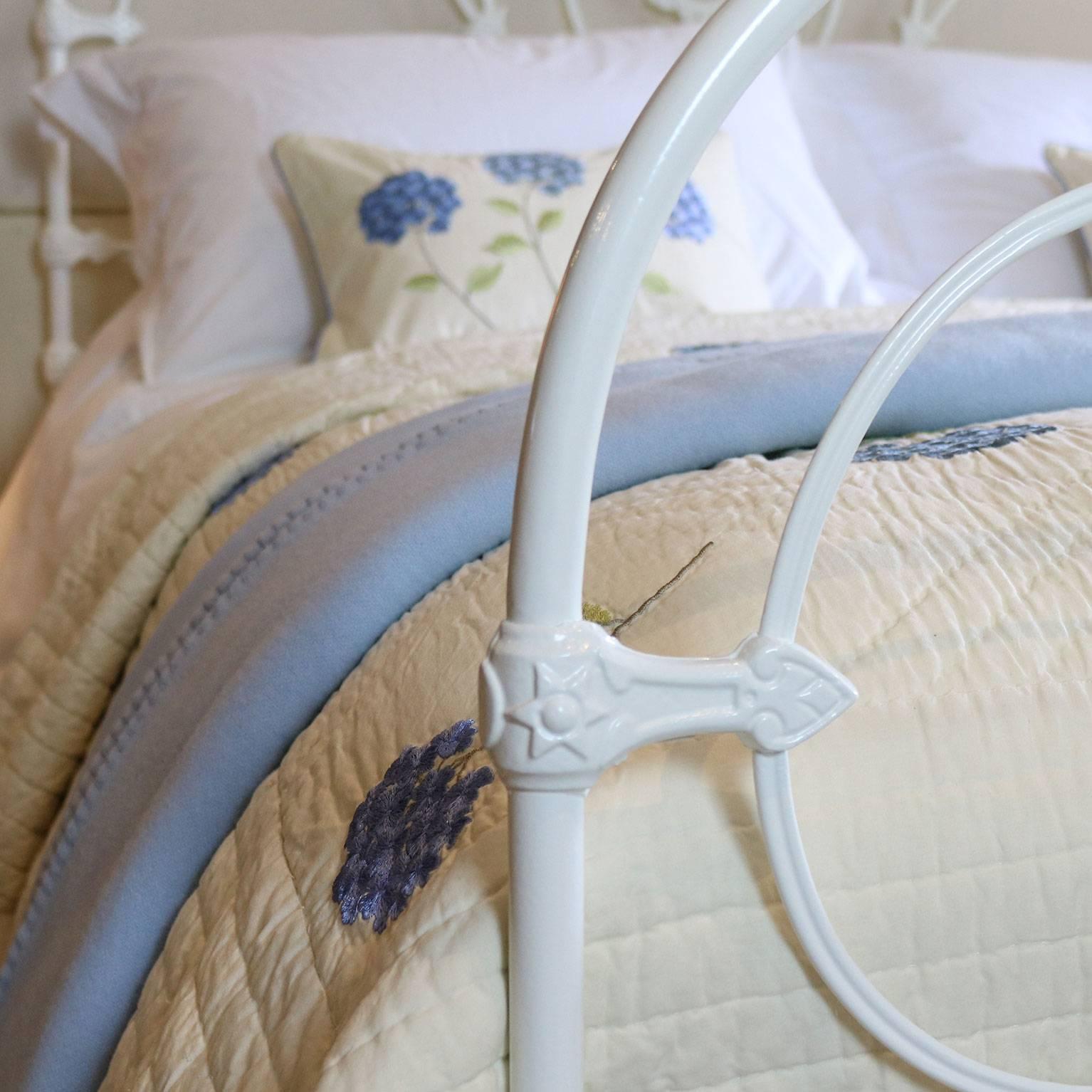 Cast Iron Bed in White MK116 2