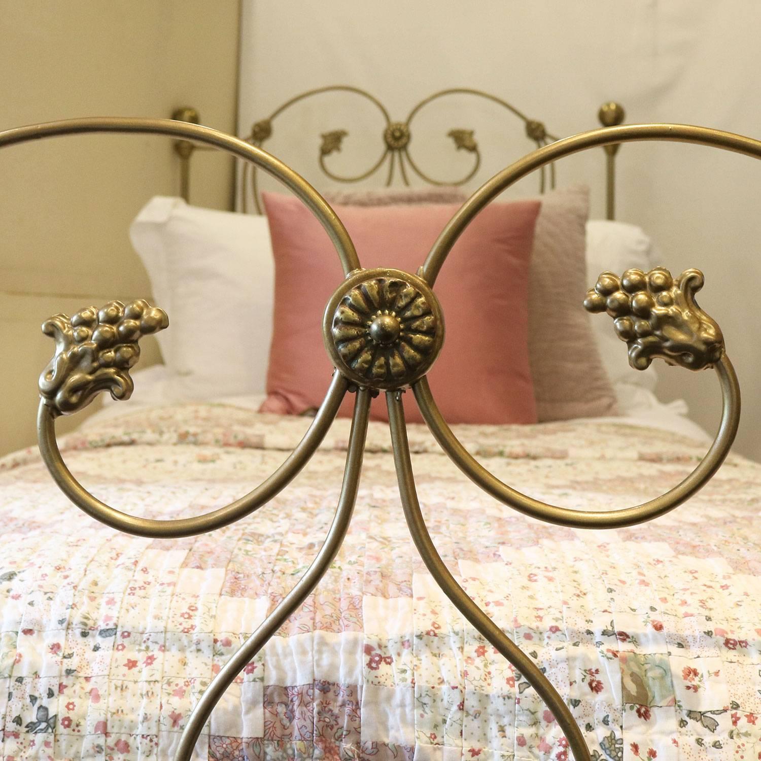 single cast iron bed