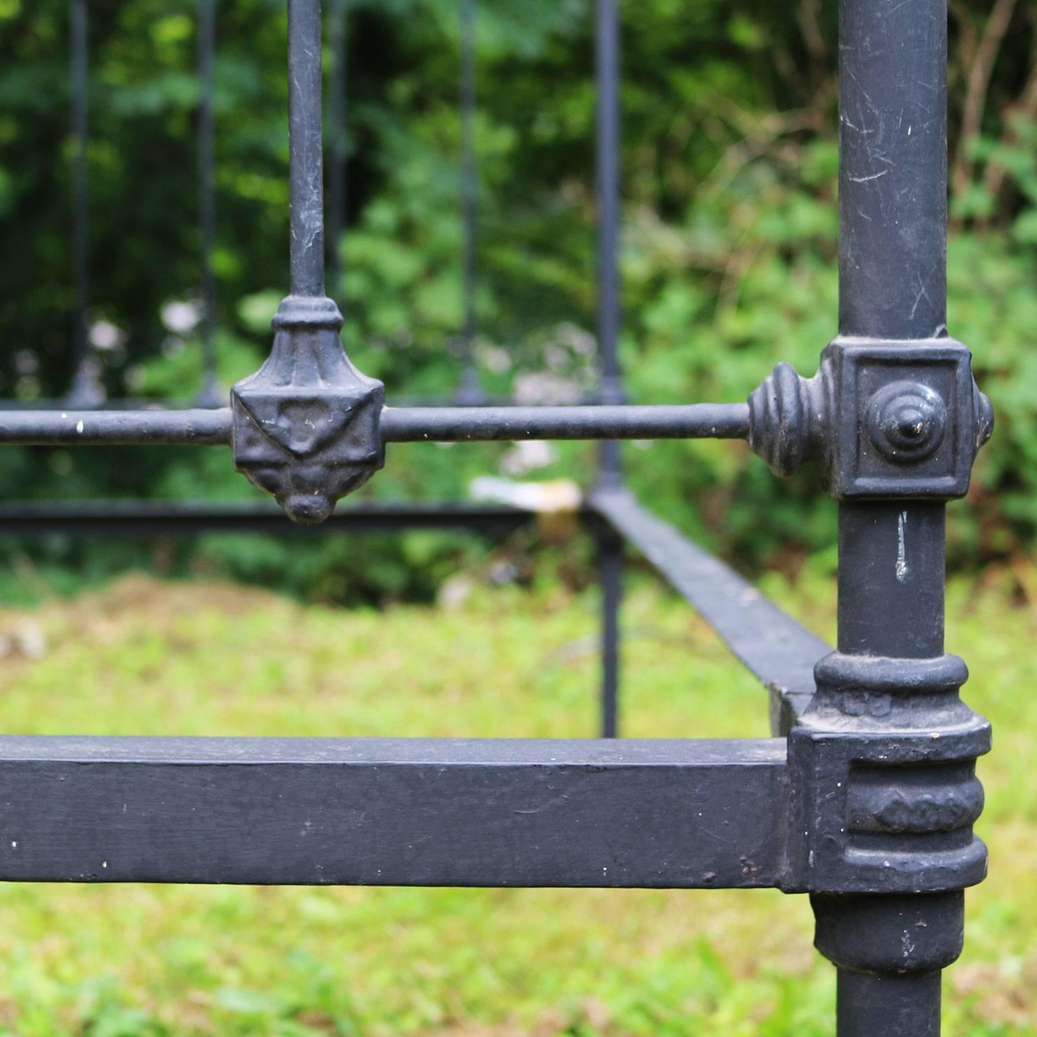 Late Victorian Brass and Iron Bed MU33