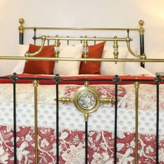 Decorative Brass and Iron Bed in Black MK121