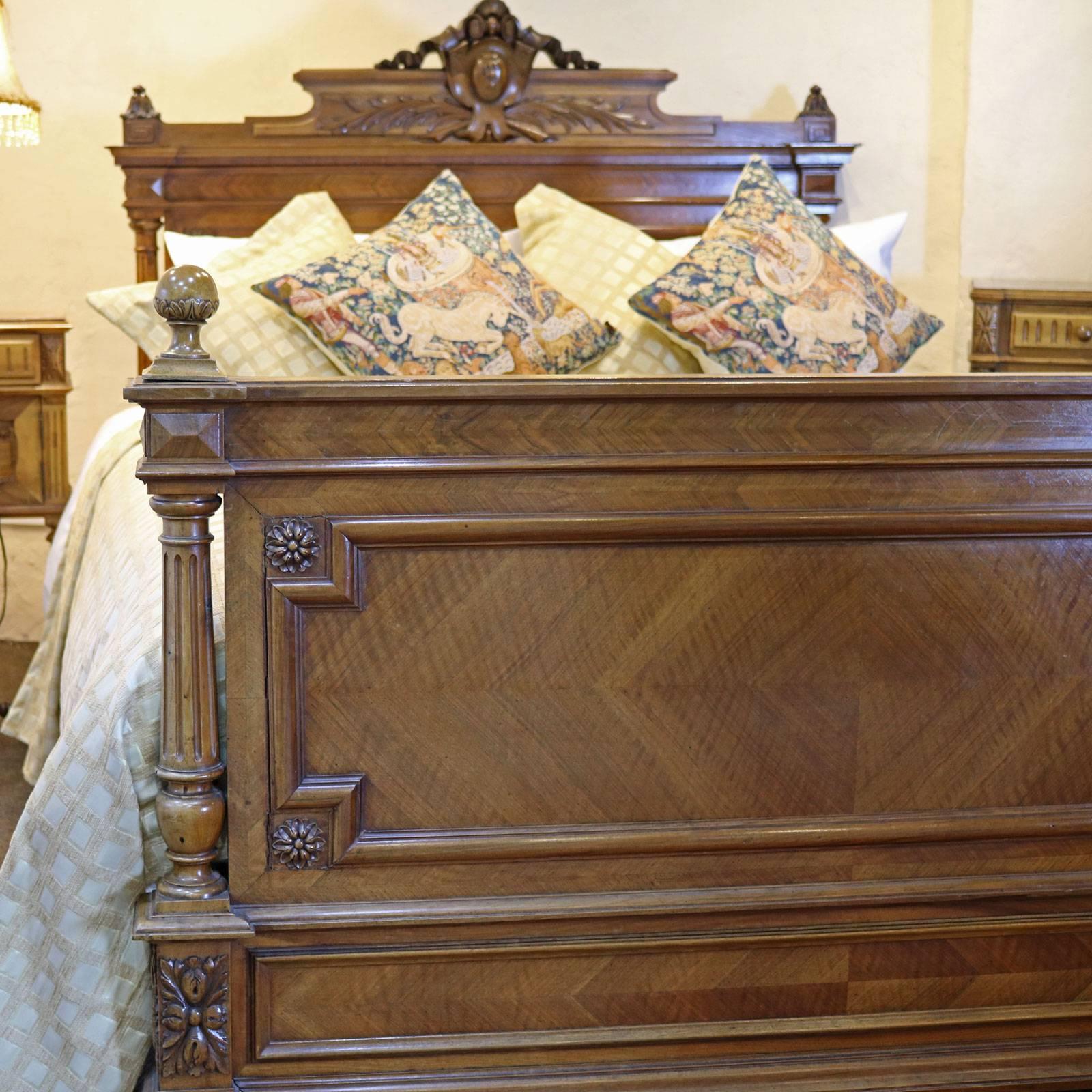 French 19th Century Walnut Bed