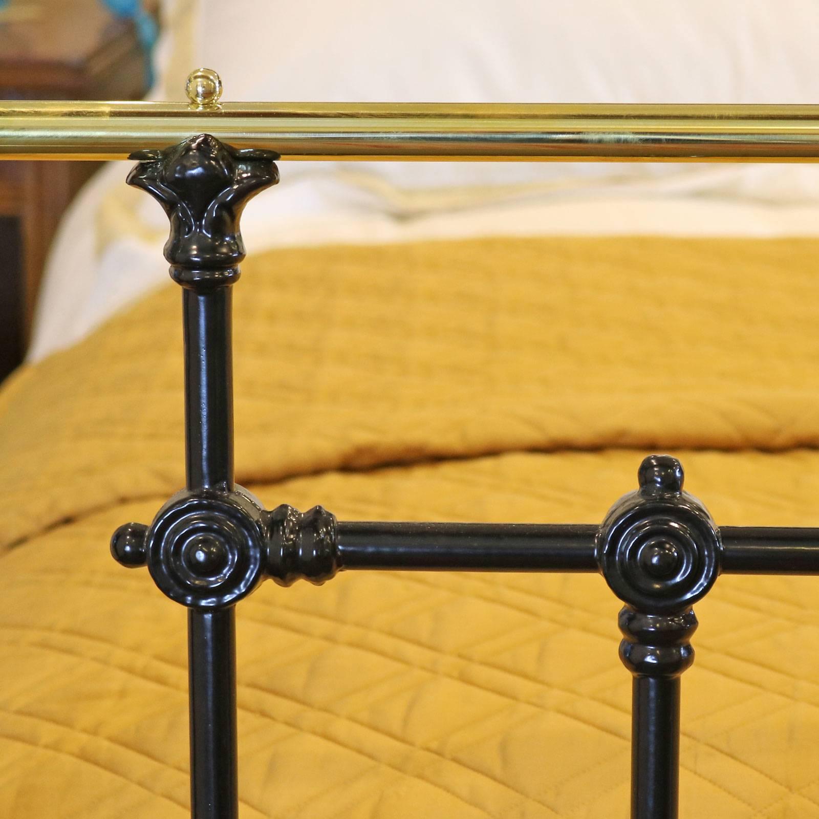 English Brass and Cast Iron Bed, MSK22