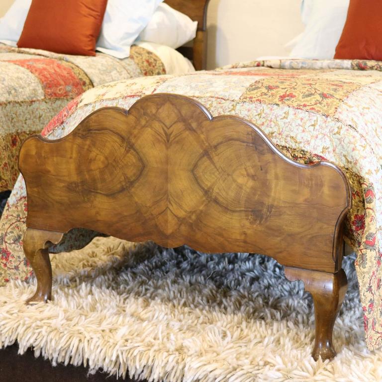 Matching Pair of Queen Anne Style Single Beds, WPS8 at 1stdibs