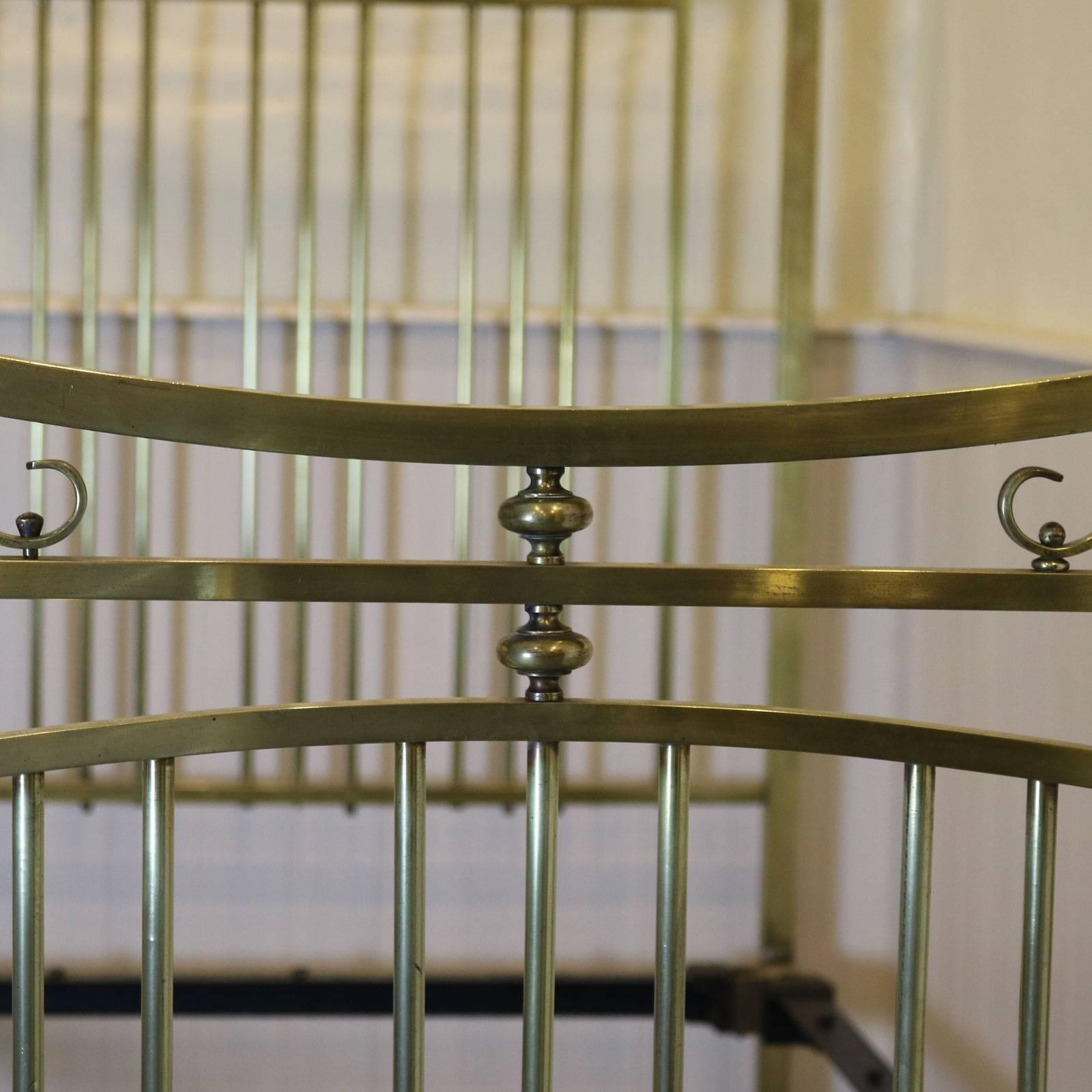 Pair of all Brass Beds from Heals - MPS14 In Excellent Condition In Wrexham, GB