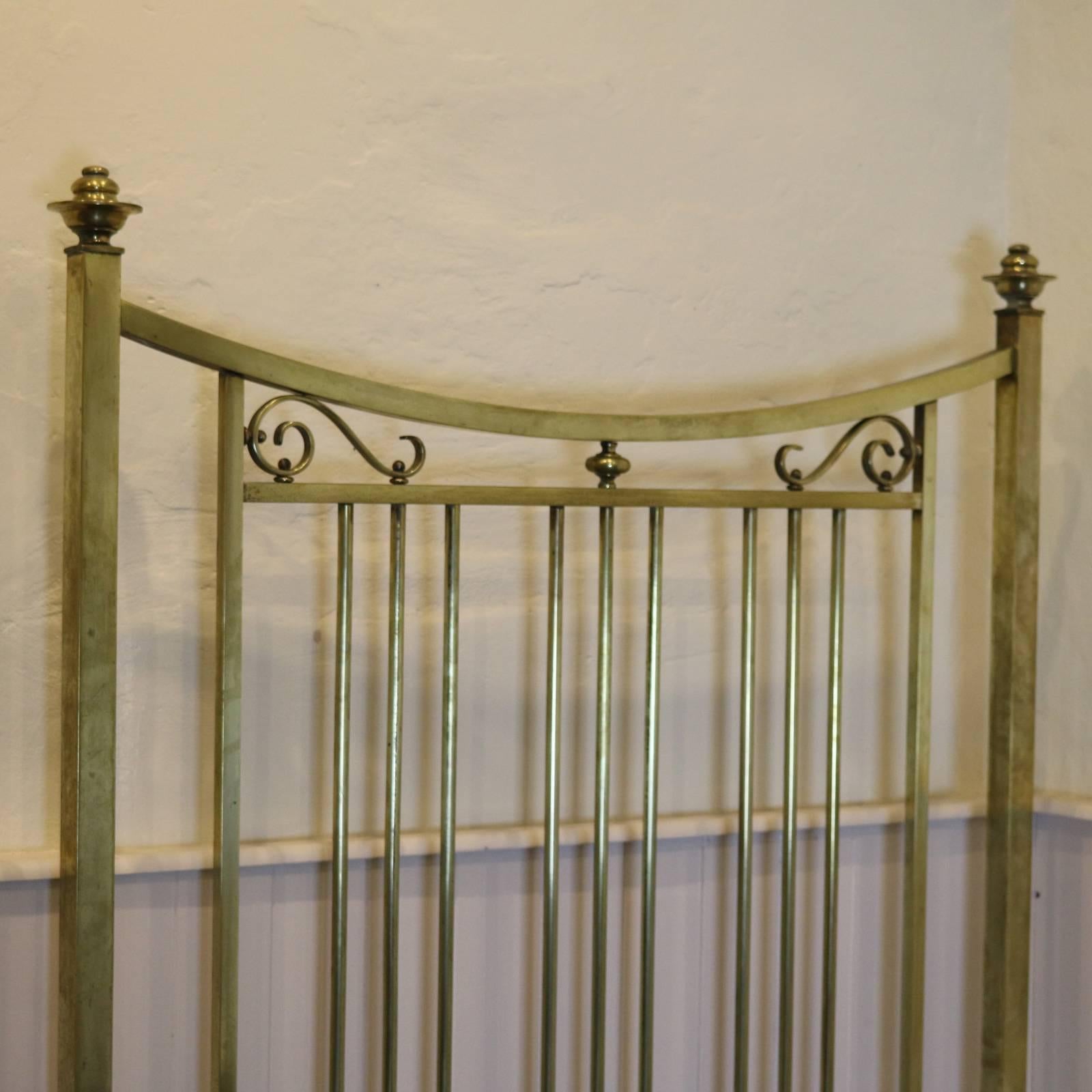 Early 20th Century Pair of all Brass Beds from Heals - MPS14