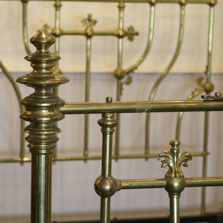 Unusual Brass Victorian Bedstead at 1stdibs