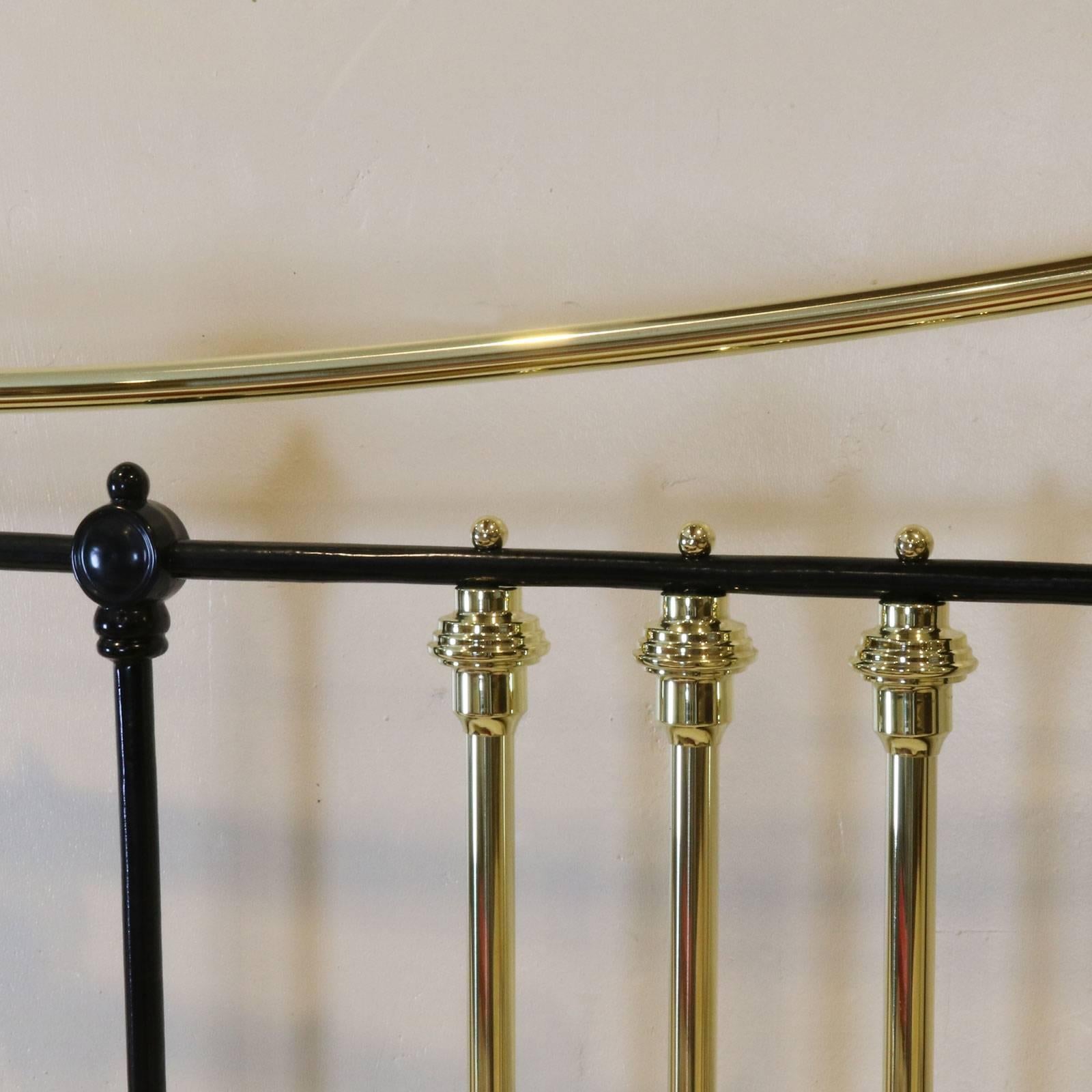 Early 20th Century Black Platform Low End Bed  - MK65