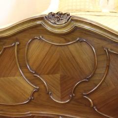 Walnut Louis XV Style Bed WK65