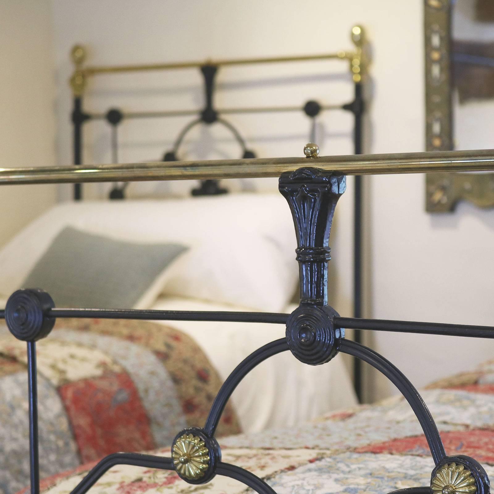 English Matching Pair of Cast Iron Single Beds