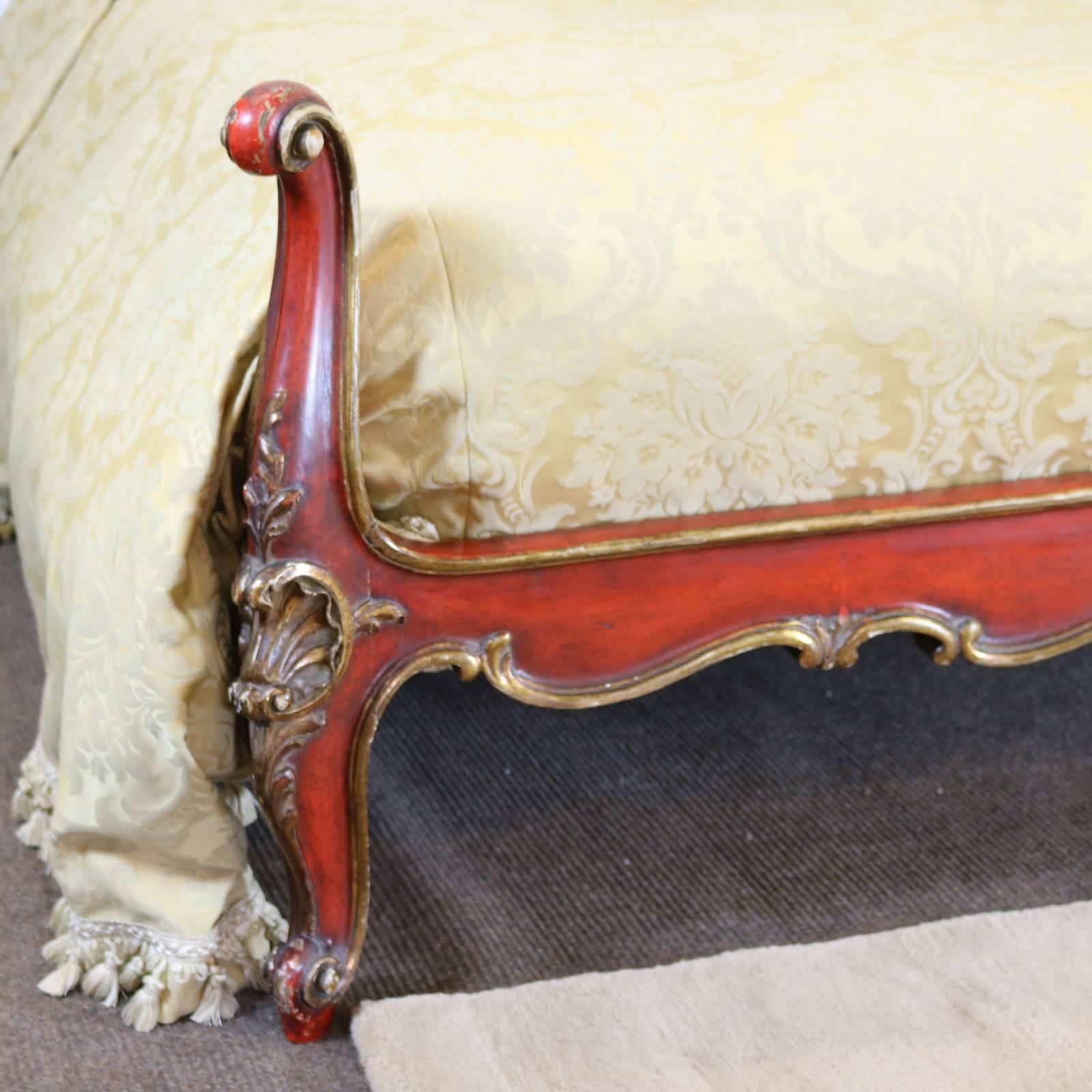 Italian Rococo Upholstered Bed 1