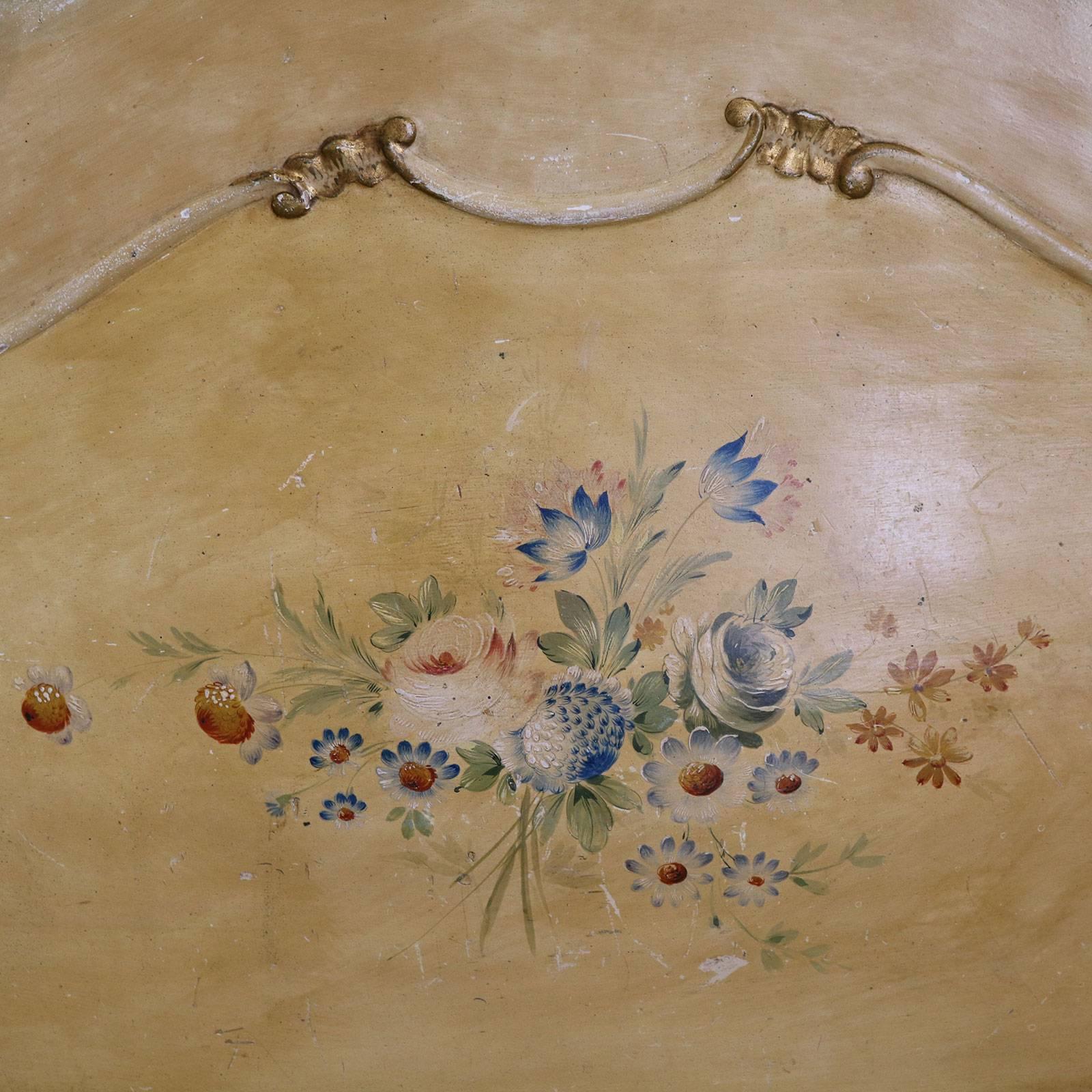 Single Italian Rococo Painted Bed 3