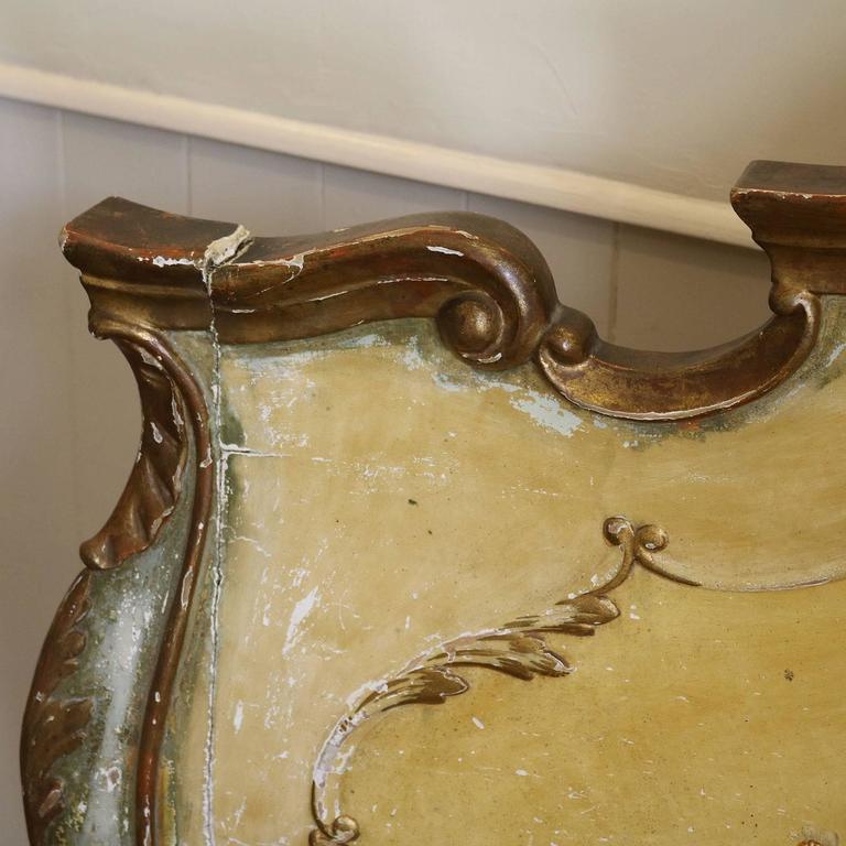 Single Italian Rococo Painted Bed For Sale at 1stdibs